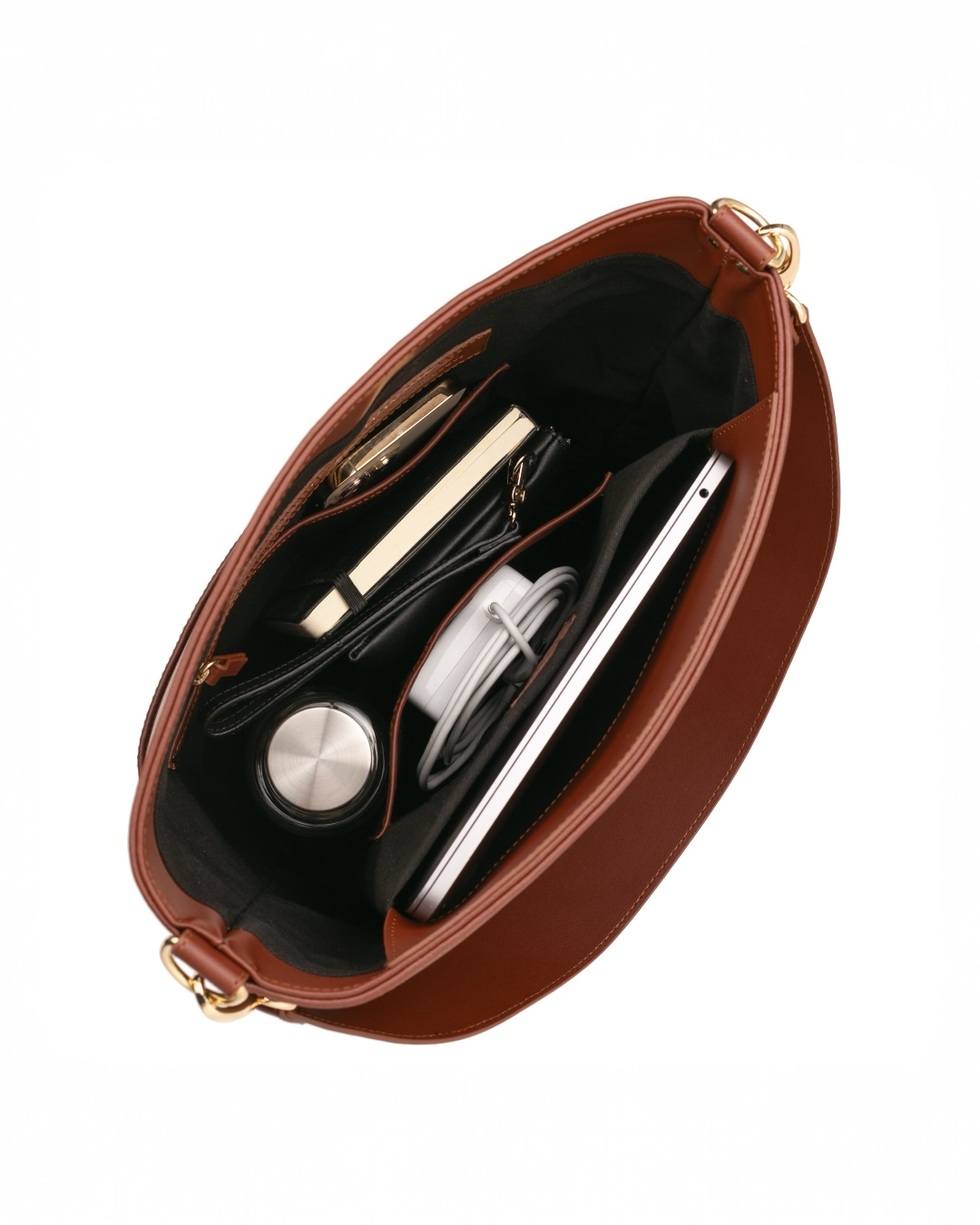 Ingvill Bucket Bag - Kastanje