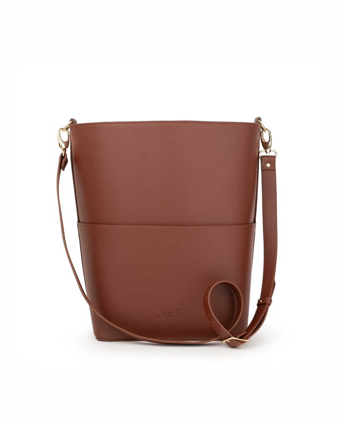 Crossbody reim - Kastanje