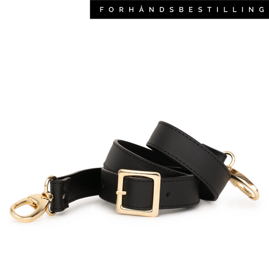 Crossbody reim - Svart