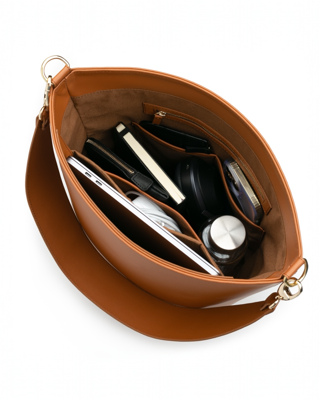 Ingvill Bucket Bag - Saddle