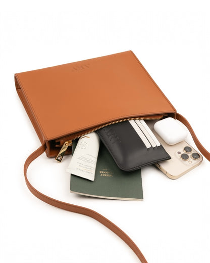 Klara Crossbody - Saddle