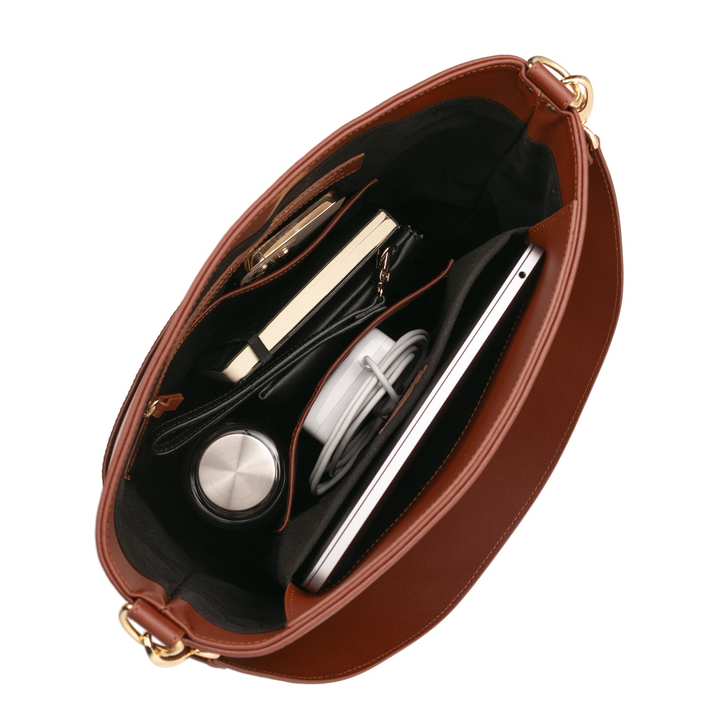 Ingvill Bucket Bag - Kastanje
