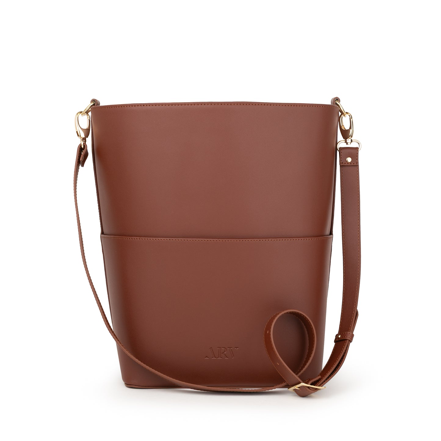 Crossbody reim - Kastanje