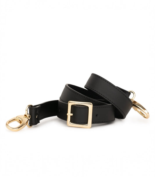 Crossbody reim - Svart