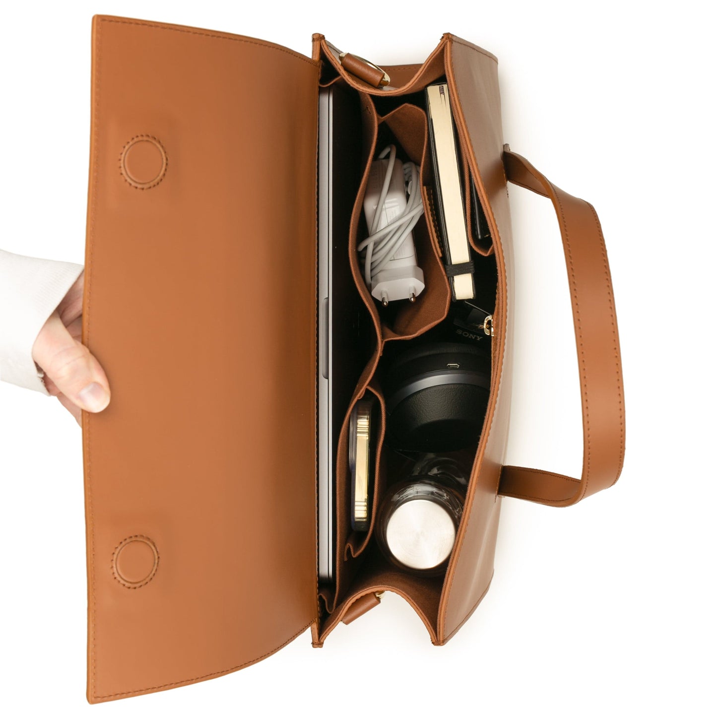 ARV Adele Jobbveske Large - Saddle